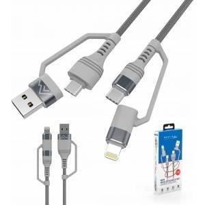 Montis USB Cable 4in1 USB A-C-Lightning MT128 Montis