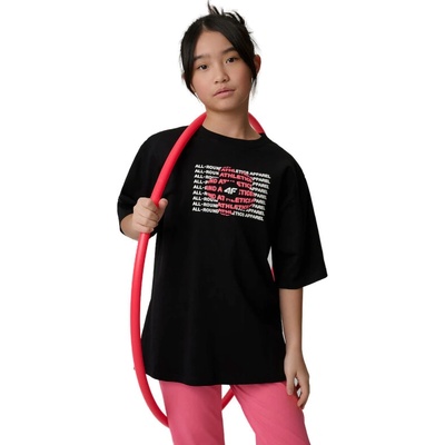 4F Junior-tshirt F3302-20S Černá