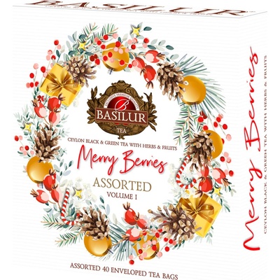 Basilur Merry berry assorted I. černé a zelené čaje 40 sáčků