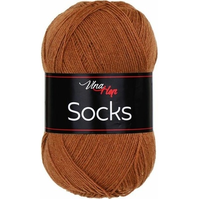 Příze Socks 61054 hnědá rezavá