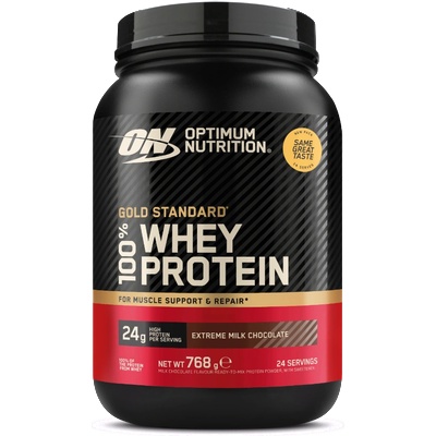 Optimum Nutrition 100% Whey Gold Standard 768 g млечен шоколад