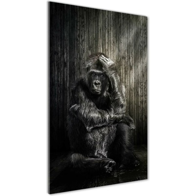 Vertikálny foto obraz fotografie na skle Gorila 50x100 cm