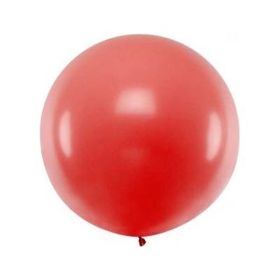 Okrúhly balón 1m pastel červený