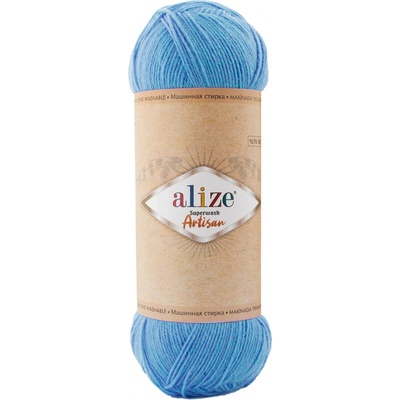 Alize Příze Superwash Artisan 957 nebesky modrá