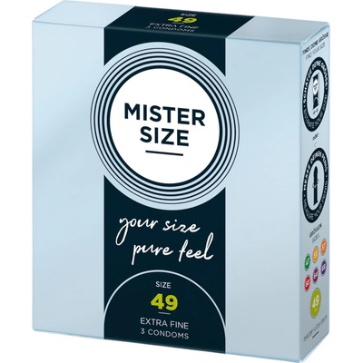 MISTER SIZE тънък презерватив - 49мм (3бр. )