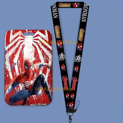 Šňůrka na krk 24712 s cedulkou na ID karty Spiderman