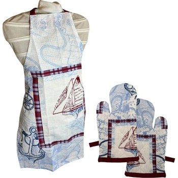 Home Elements Dětská sada zástěra a chňapka Plachetnice