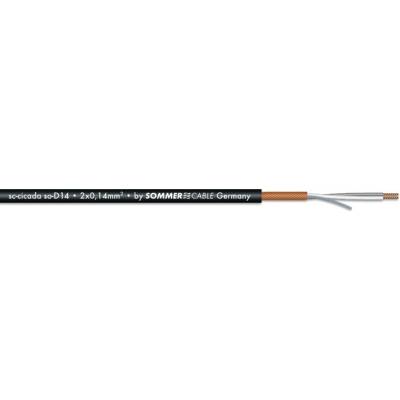 Sommer Cable mikrofonní kabel CICAD 2x0,14 m čern 100 m cívka