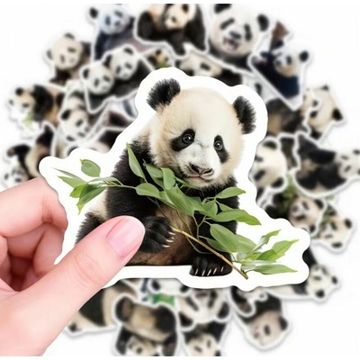 Set 50 samolepek panda (8)