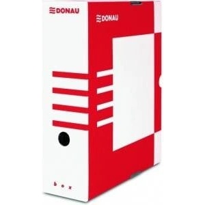 DONAU Filing box 1000 fsc donau cardboard cards, red