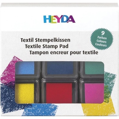 HEYDA Sada razítkových podušek na textil 9ks – Zboží Živě