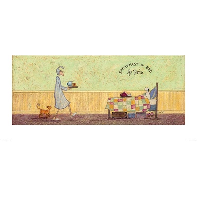 Umelecká tlač Sam Toft - Breakfast in Bed For Doris, 60 × 30 cm