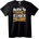 NOONEBRAND Тениска Роден да сияя като звездите - 2XL, Black