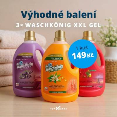 Waschkönig prací gel mix 3 x 3,305 k 110 PD