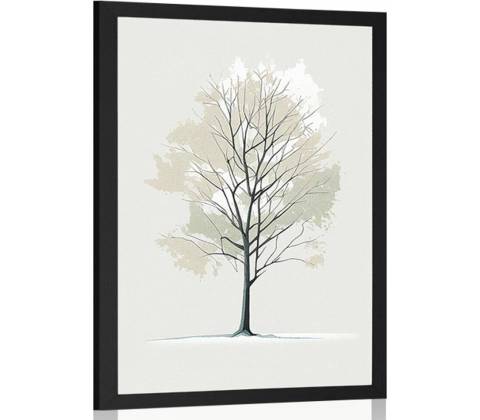 Plagát minimalistický strom
