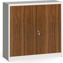 Alfa 3 Zvárané skrine s lamino dverami, 1150 x 1200 x 400 mm, RAL 7035/orech