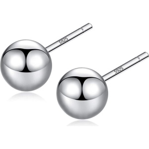 Silenti Jewelry Сребърни обеци "Класика" - 0.39см
