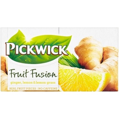 Pickwick Fruit Fusion Ovocnobylinný čaj so zázvorom, citrónom a citrónovou trávou 20 x 2 g
