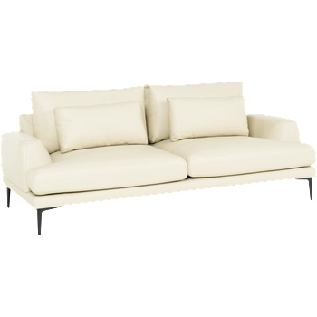 Carmen Кожен диван - тройка grasten lux - крем (3551226)