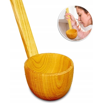 Dřevěná naběračka na polévku Naběračka Velká 39 Cm