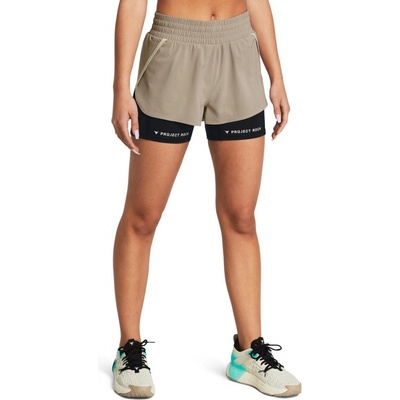 Under Armour dámske športové kraťasy PJT RCK FLEX short W hnedé 1380188-203