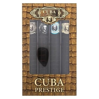 Cuba Prestige EDT 35 ml + EDT Prestige Black 35 ml + EDT Prestige Platinum 35 ml + EDT Prestige Legacy 35 ml dárková sada