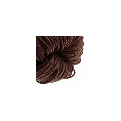 Voskovaná šňůra hnědá, 1,5 mm (5 m)