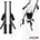 LateToBed BDSM Line Door Jam Sling Black