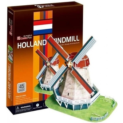 CubicFun 3D puzzle HOLANDSKÝ VETERNÝ MLYN 45 ks