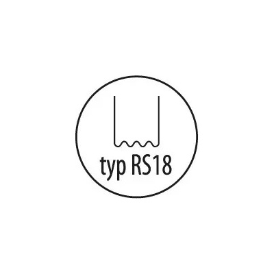 Sponky na plasty typ RS18, 0.8 mm, malá vlna, 100 ks
