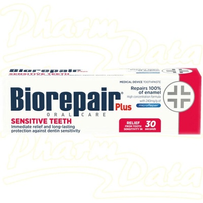 Biorepair Plus Sensitive pasta obnovující zubní sklovinu pro citlivé zuby 75 ml