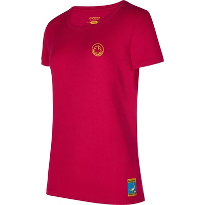La Sportiva Climbing on the Moon T-Shirt fucsia/giallo
