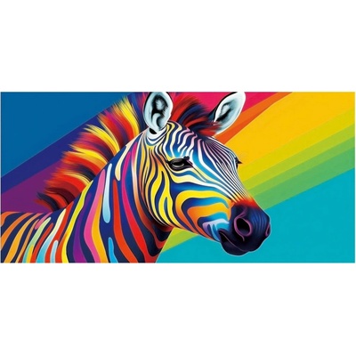 Witpol plážová osuška z mikrovlákna zebra 100 x 180 cm vzorovaná