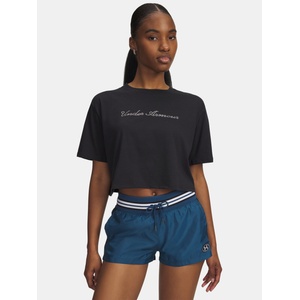 Under Armour Дамска тениска Under Armour UA W WM CROP SS Under Armour | Cheren | ЖЕНИ | L