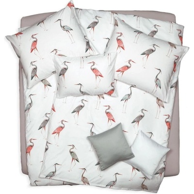 SCANquilt Obliečky satén Design water birds 140x200 70x90