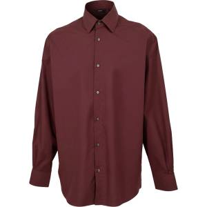 HUGO BOSS Риза с дълъг ръкав Boss Men's Netstat Long Sleeve Oxford Shirt - Open Brown