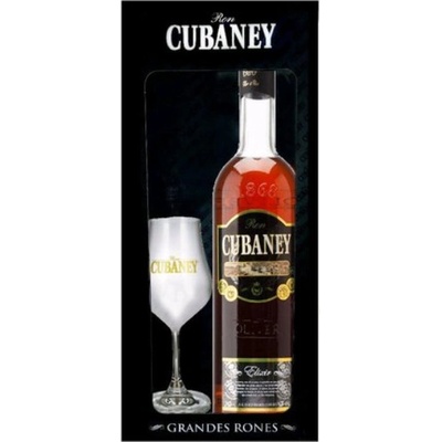 Cubaney Elixir 34% 12y 0,7 l (dárkové balení sklenice)