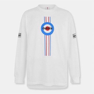 Levi's Фланелка с дълъг ръкав Levis x Oasis Long Sleeve Tee - White