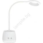 Kobi LED Димируем гъвкав акумулаторен настолна лампа LUSIA LED/5W/5V 3000/4000K 1200 mAh бял (KB0524)