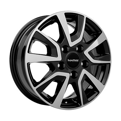 SUPERMETAL VAULT 6x15 5x118 ET68 gloss black polished