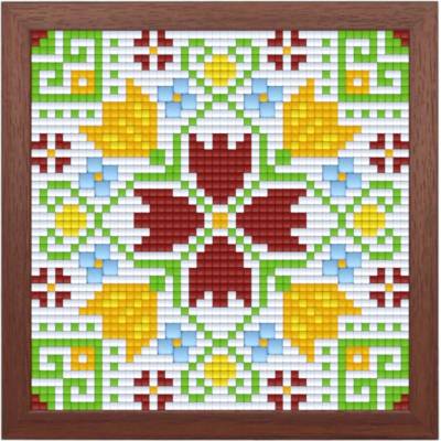 Bright Toys Креативен комплект с рамка и пиксели Bright Toys - Българска шевица, Елбетица, Pixel Classic (BE48001-F)