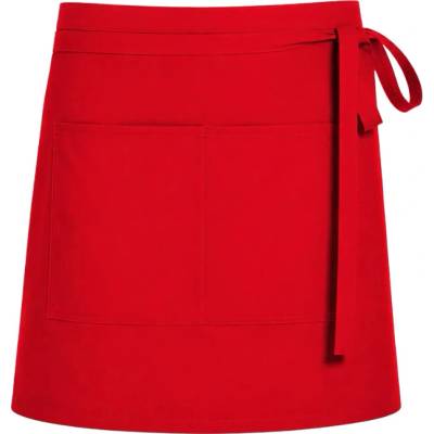 CG Workwear Gastro zástěra Roma s kapsami odolná proti pomačkání Červená CGW1262