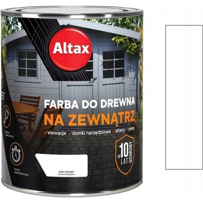 Altax Barva na dřevo venkovní bílá polomatná 750 ml