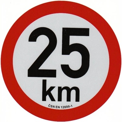 Reflexní samolepka 25 km/h 200mm