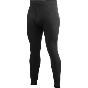 Woolpower Мъжко мериносово термобельо Woolpower Long Johns With Fly 200 Merino base layer - Black (015-0280-0113)
