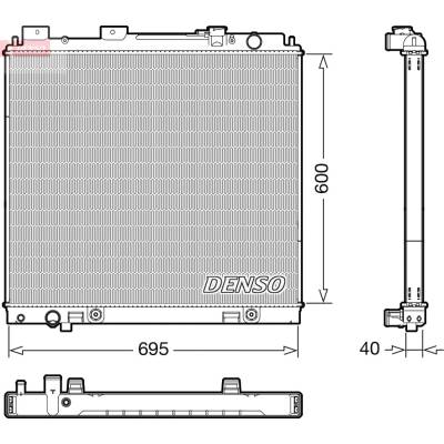 Chladič, chlazení motoru DENSO DRM46068