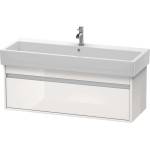 Duravit Ketho - Шкафче за умивалник 41x115x44 см, 1 чекмедже, лъскаво бяло KT668902222 (KT668902222)