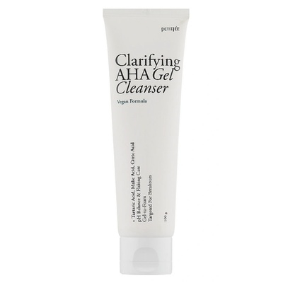 PETITFÉE Clarifying AHA Gel Cleanser - Почистващ Гел С AHA, BHA, LHA Киселини 100г