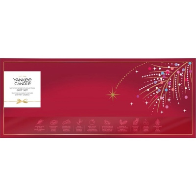 Yankee Candle Dárková sada 10 čajových svíček + svícen