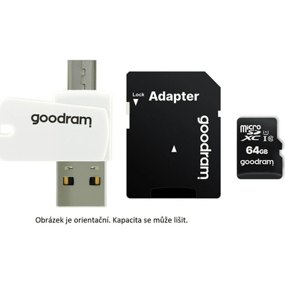 GOODRAM microSDXC 64GB All-in-one UHS-I U1 M1A4-0640R12